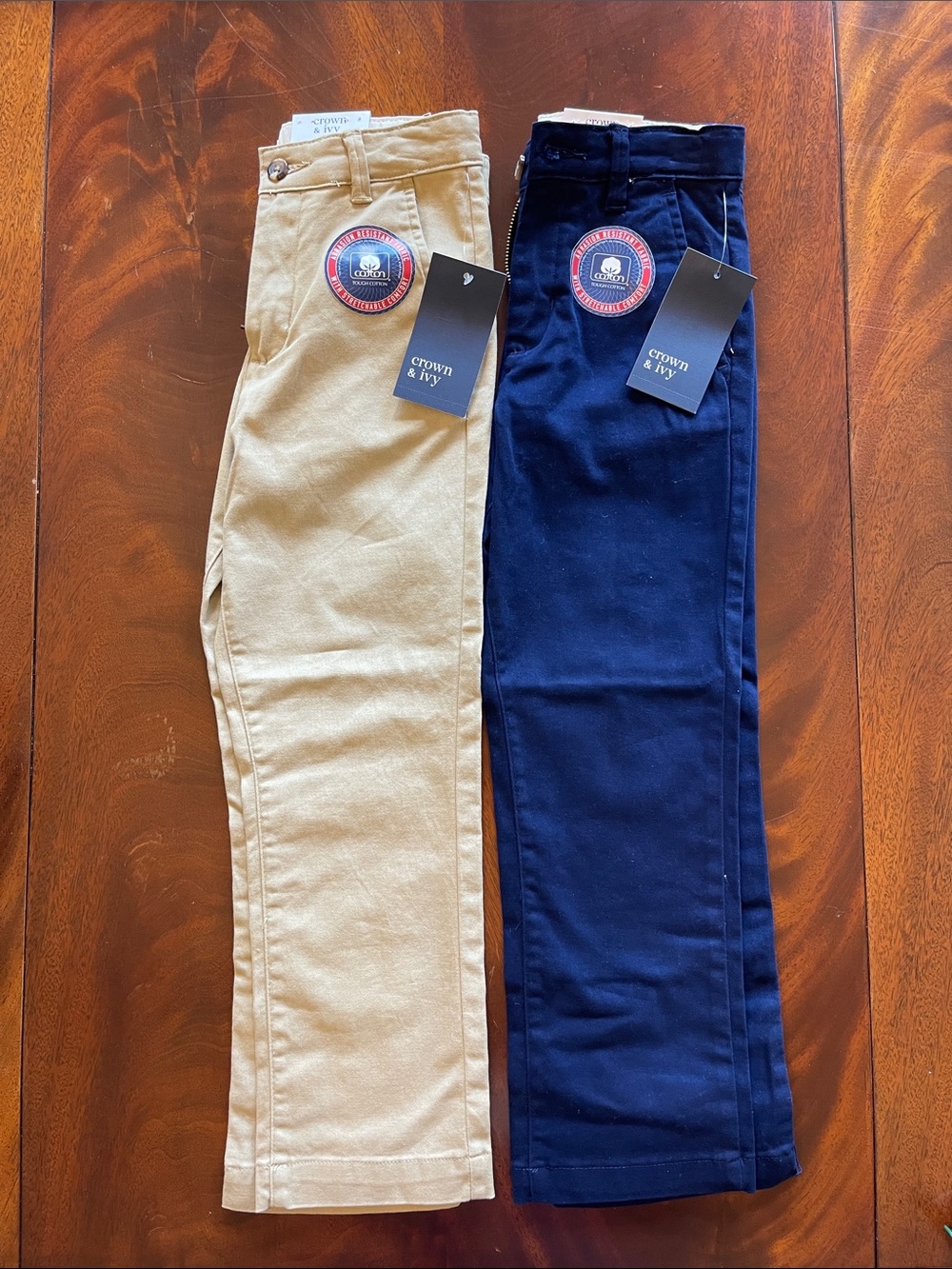 crown & ivy Kids Chino Pants in Navy and Khaki
